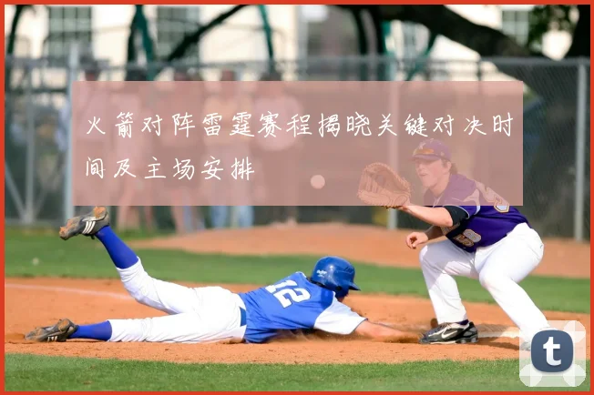 火箭对阵雷霆赛程揭晓关键对决时间及主场安排