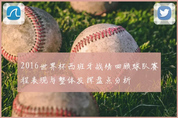 2016世界杯西班牙战绩回顾球队赛程表现与整体发挥盘点分析