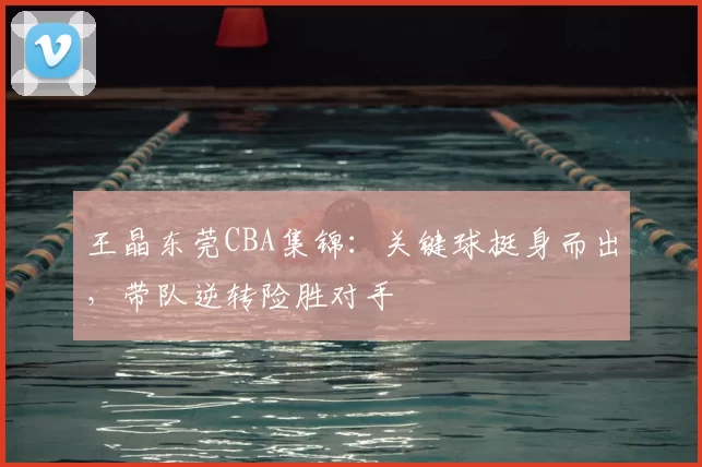 王晶东莞CBA集锦:关键球挺身而出,带队逆转险胜对手